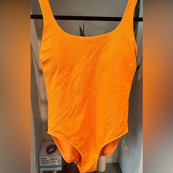 Athleta Orange One Piece Swimsuit - Picture 4 of 4